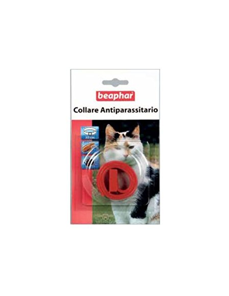 COLLARE ANTIPAR ROSSO GATTO
