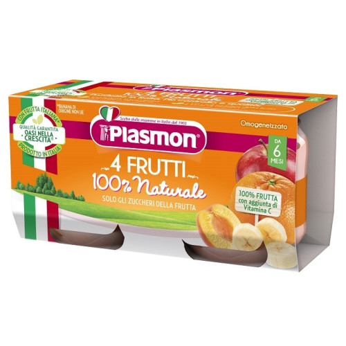 PLASMON OMOG 4 FRUTES 2X80G