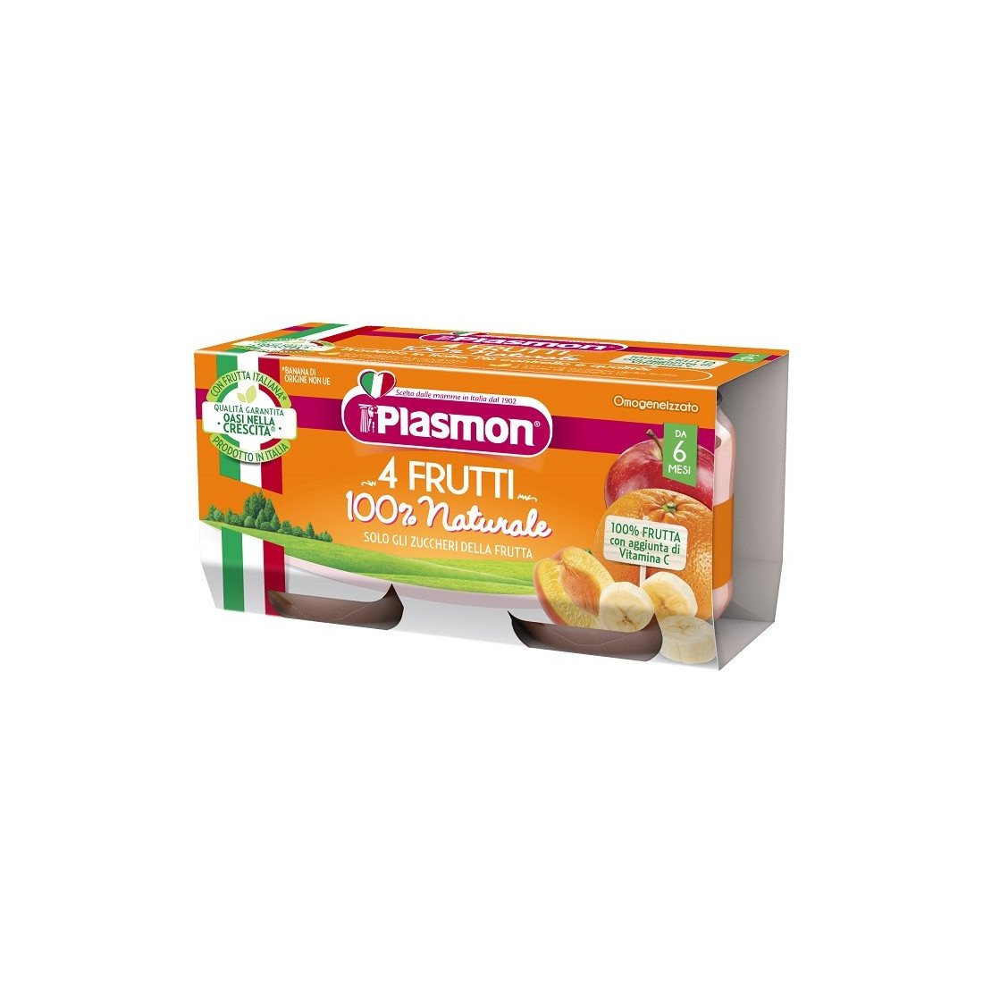 PLASMON OMOG 4 FRUTTI 2X80G