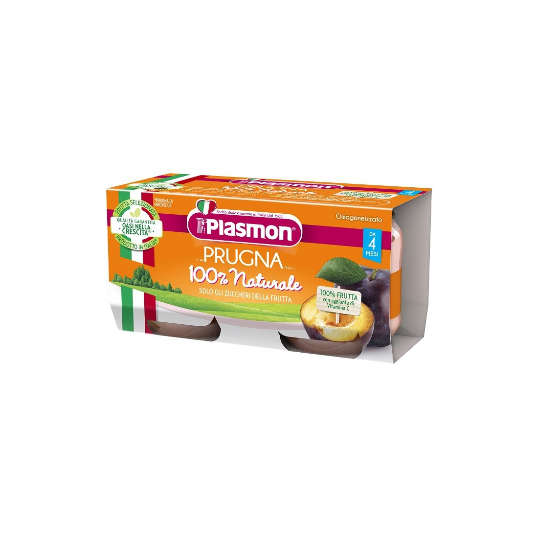 PLASMON OMOG PRUGNA 2X80G
