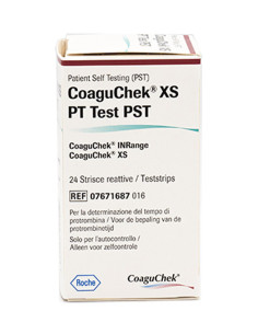 COAGUCHEK XS PT PST 24STRISCE
