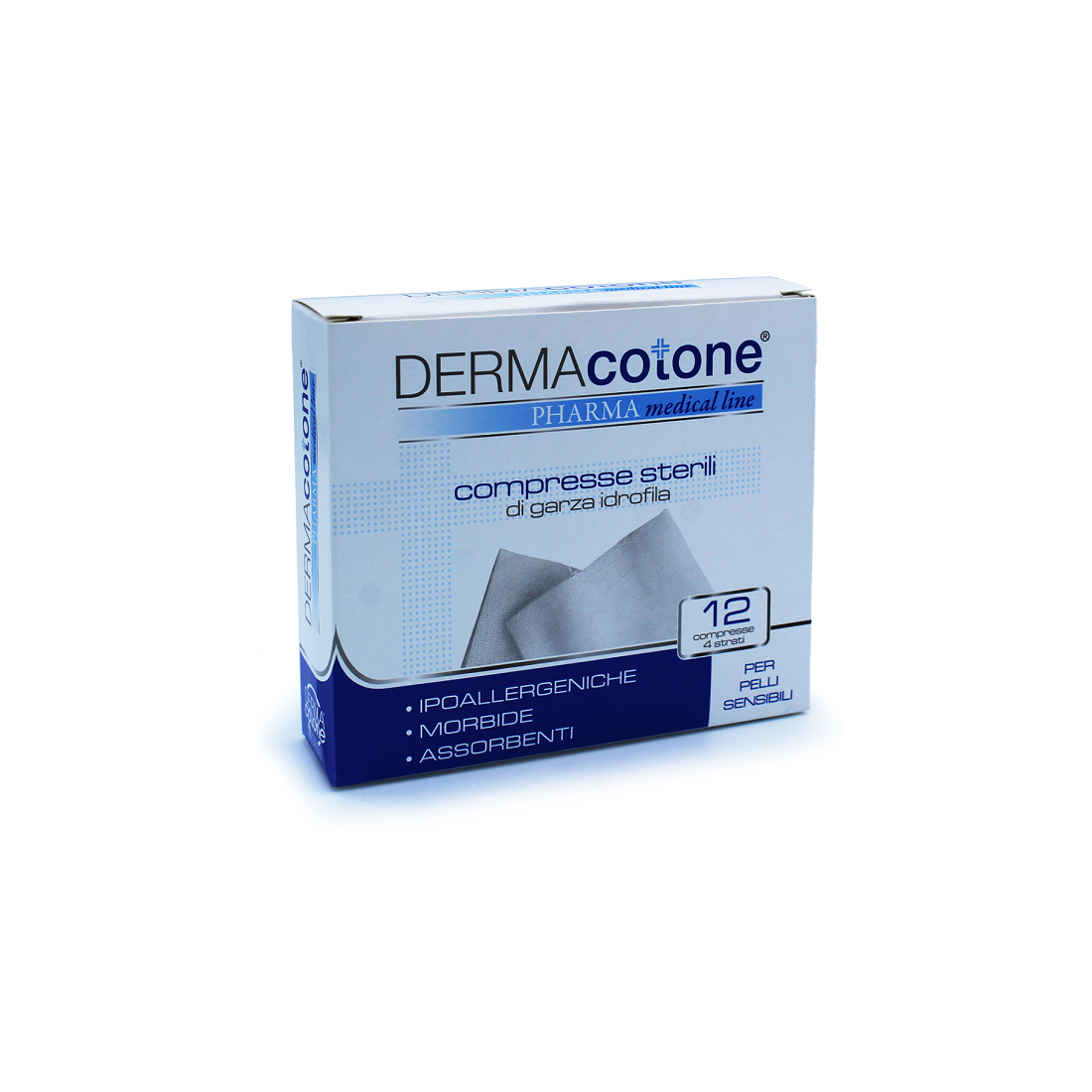 DERMACOTONE GARZA IDRO 4ST 12P