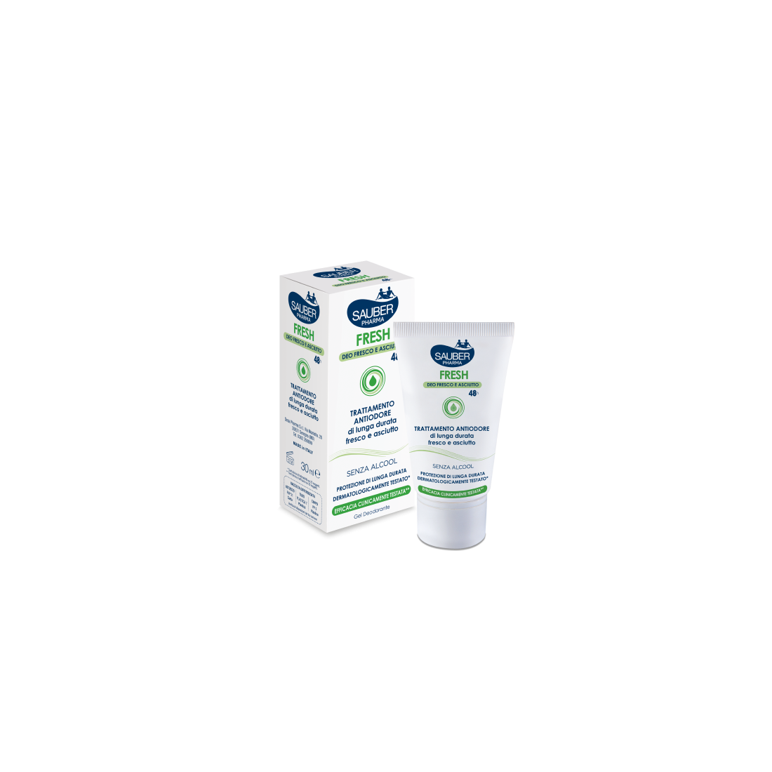 SAUBER FRESH DEO GEL AST 30ML