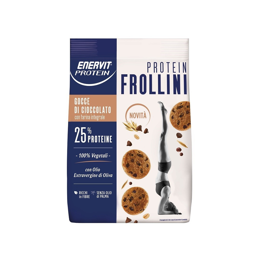 ENERVIT PROTEIN FROLLINI GOCCE DI CIOCCOLATO 200G