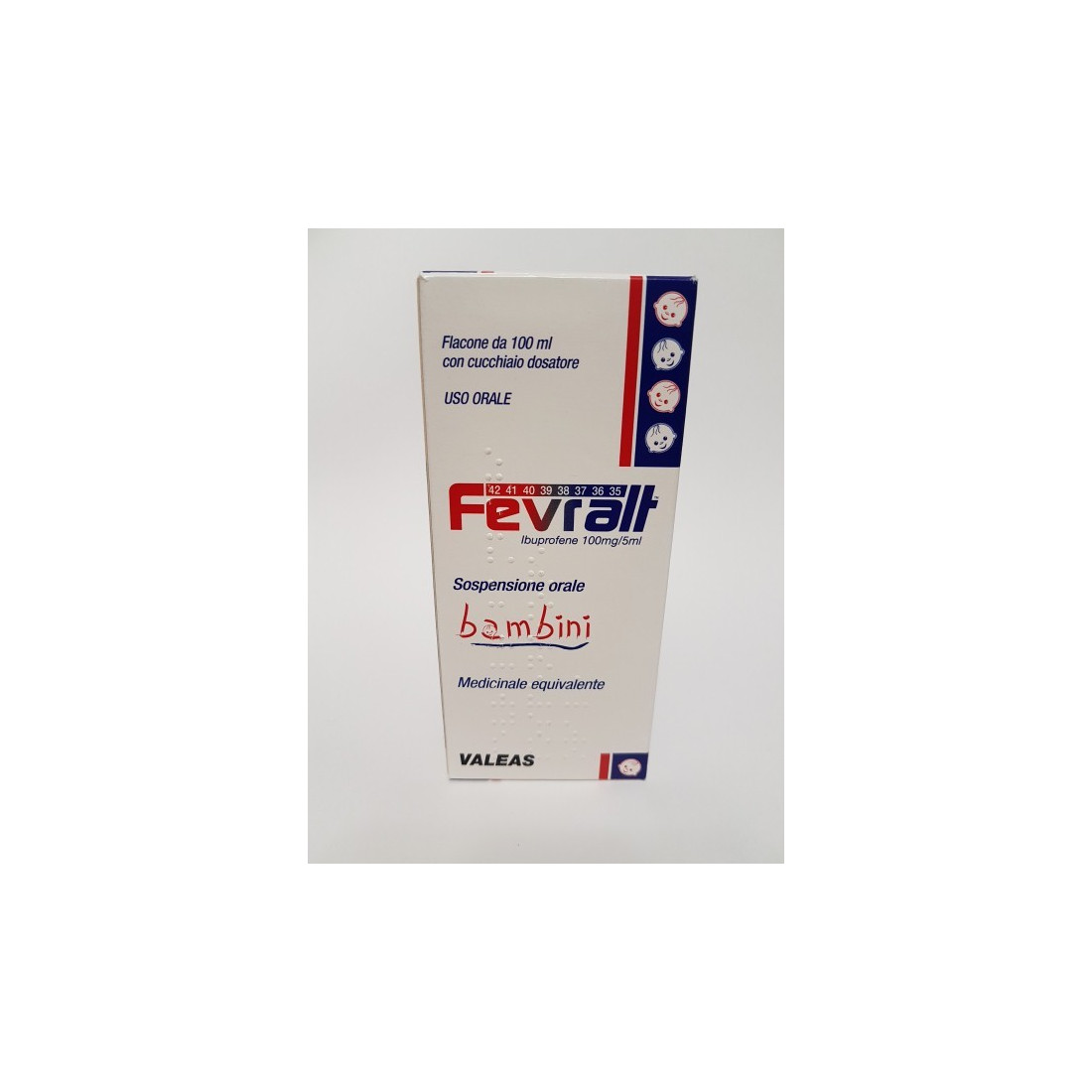 FEVRALT BB OS SOSP 100MG/5ML