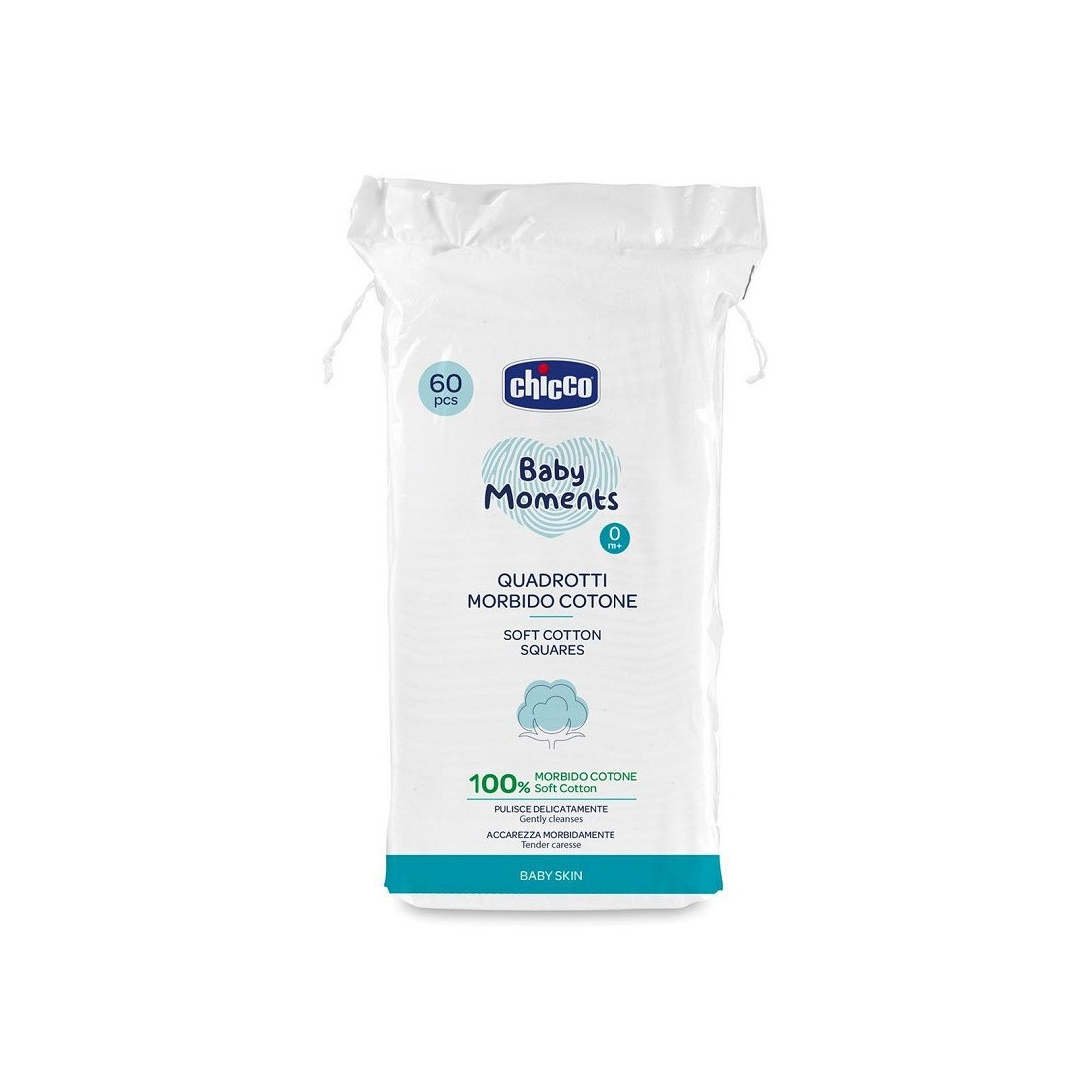 CHICCO QUADROTTI IN COTONE 60PZ