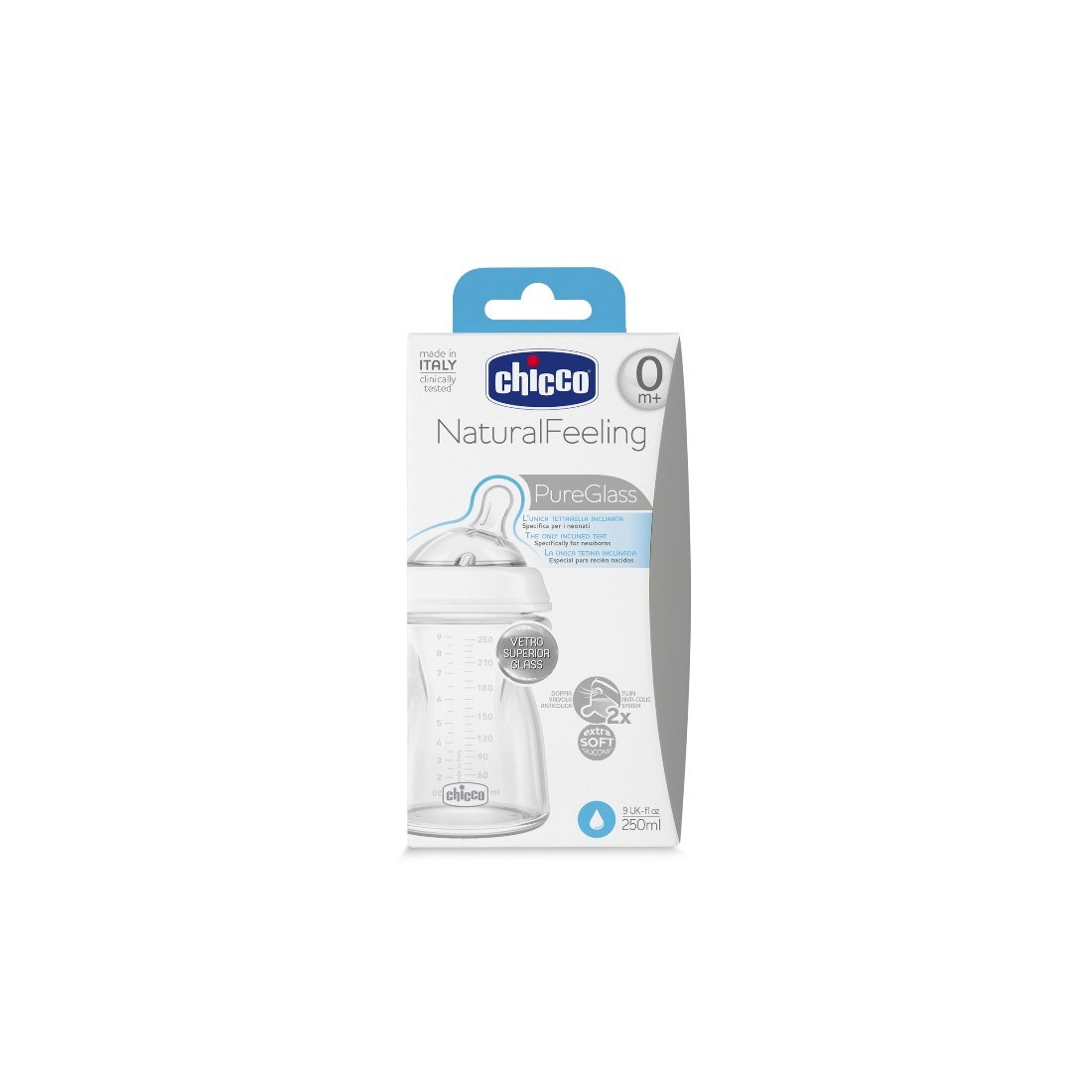 CHICCOBIBERON NAT-FEEL VTR 0M+ 250ML
