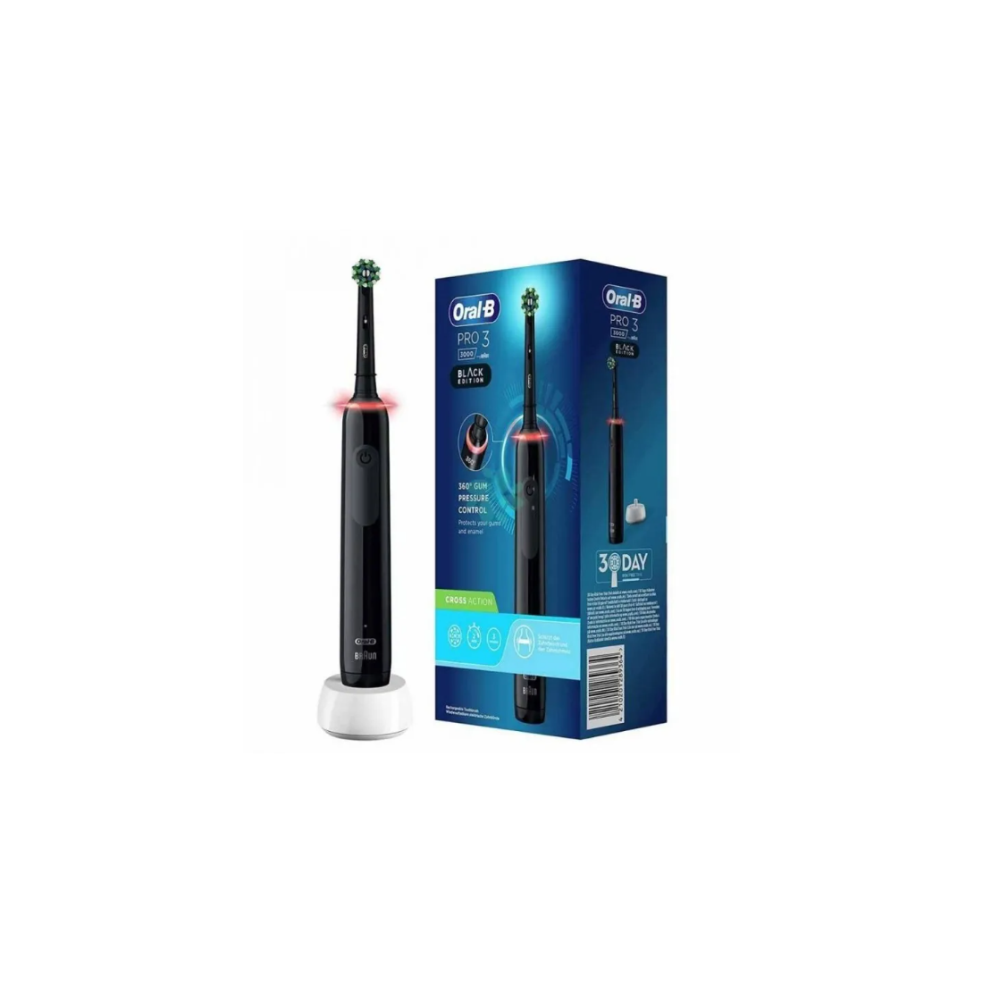 ORALB PRO 3 BLACK SPAZZ+2REF