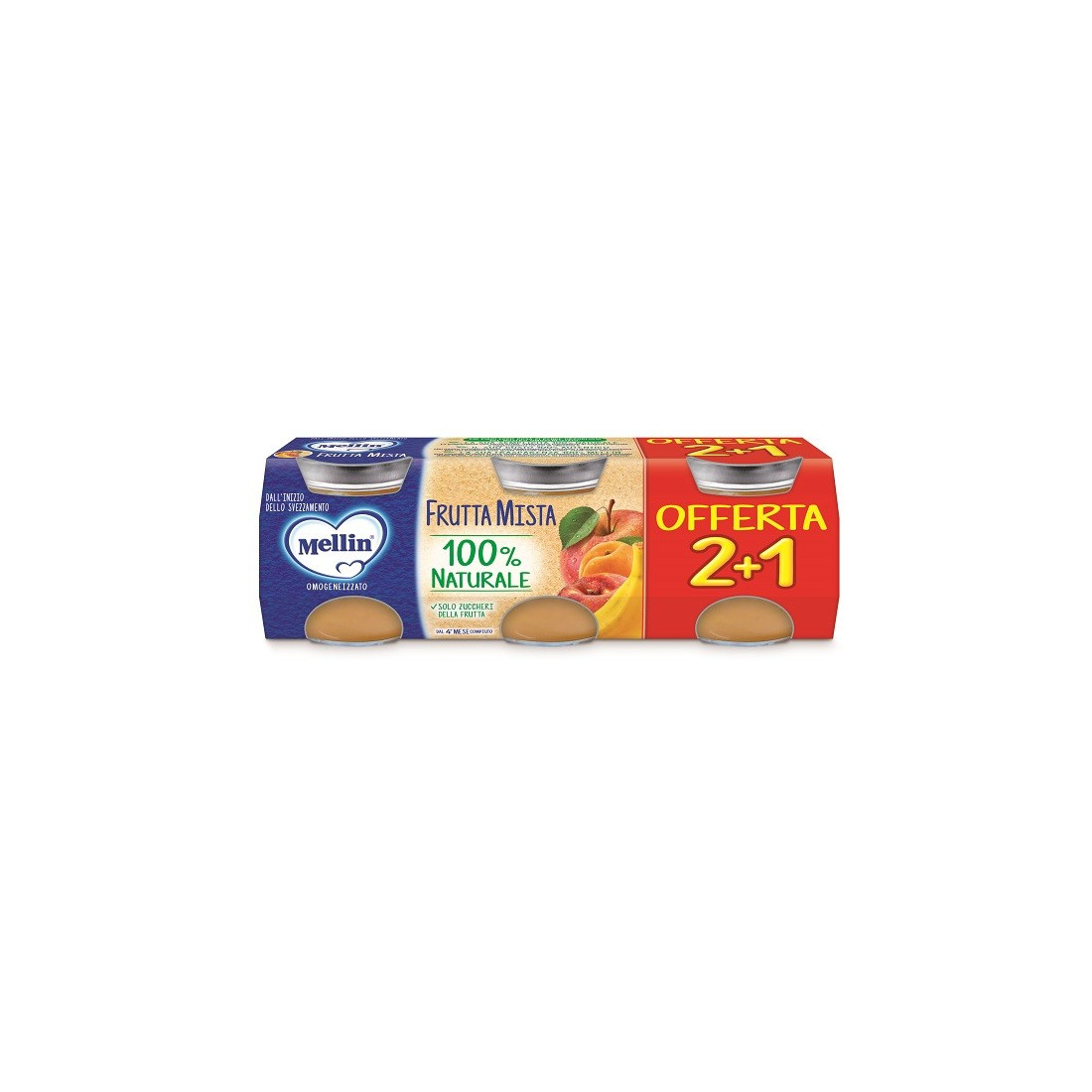 MELLIN OMOG FRUTTA MIX 3PZ