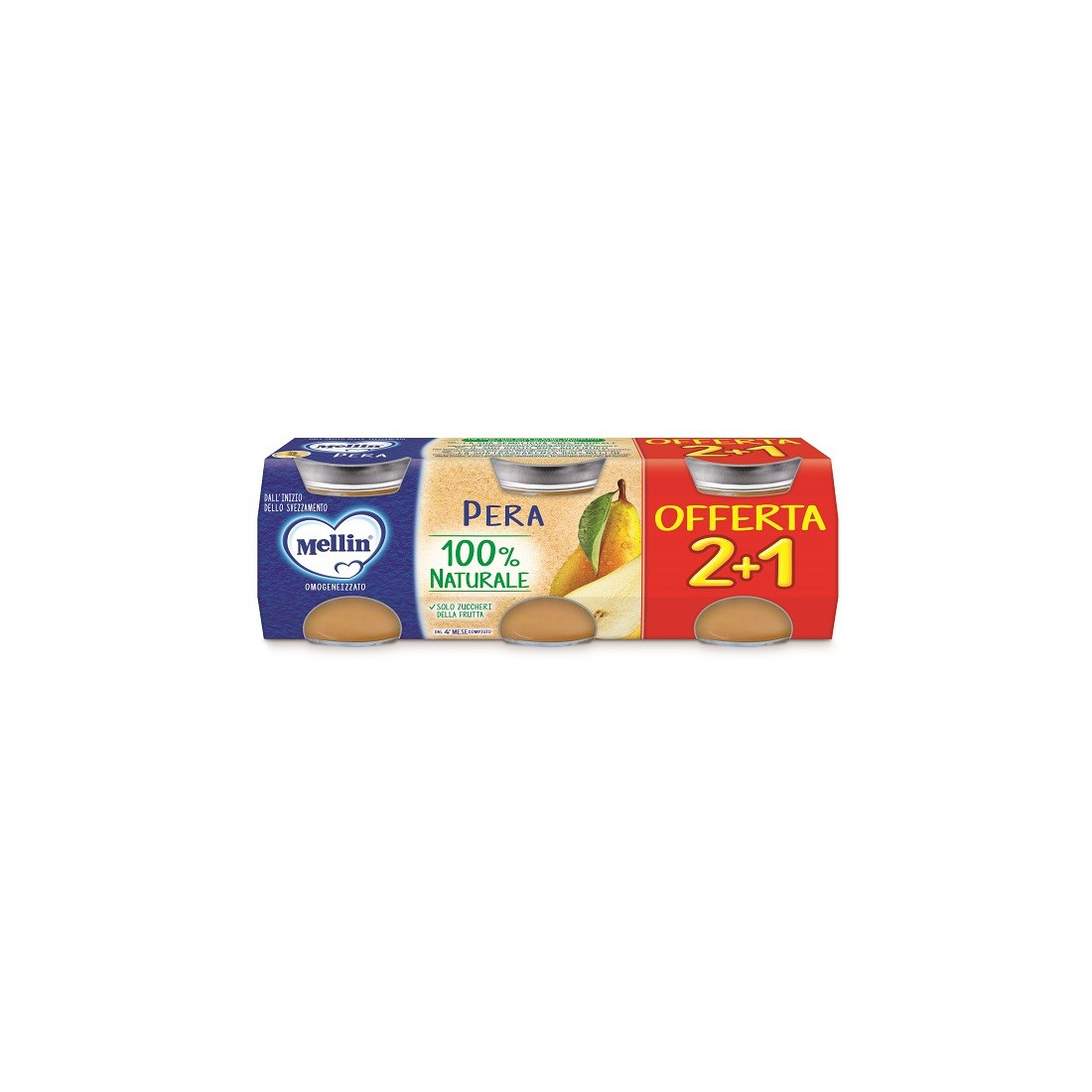 MELLIN OMOG PERA 3PZ 100G