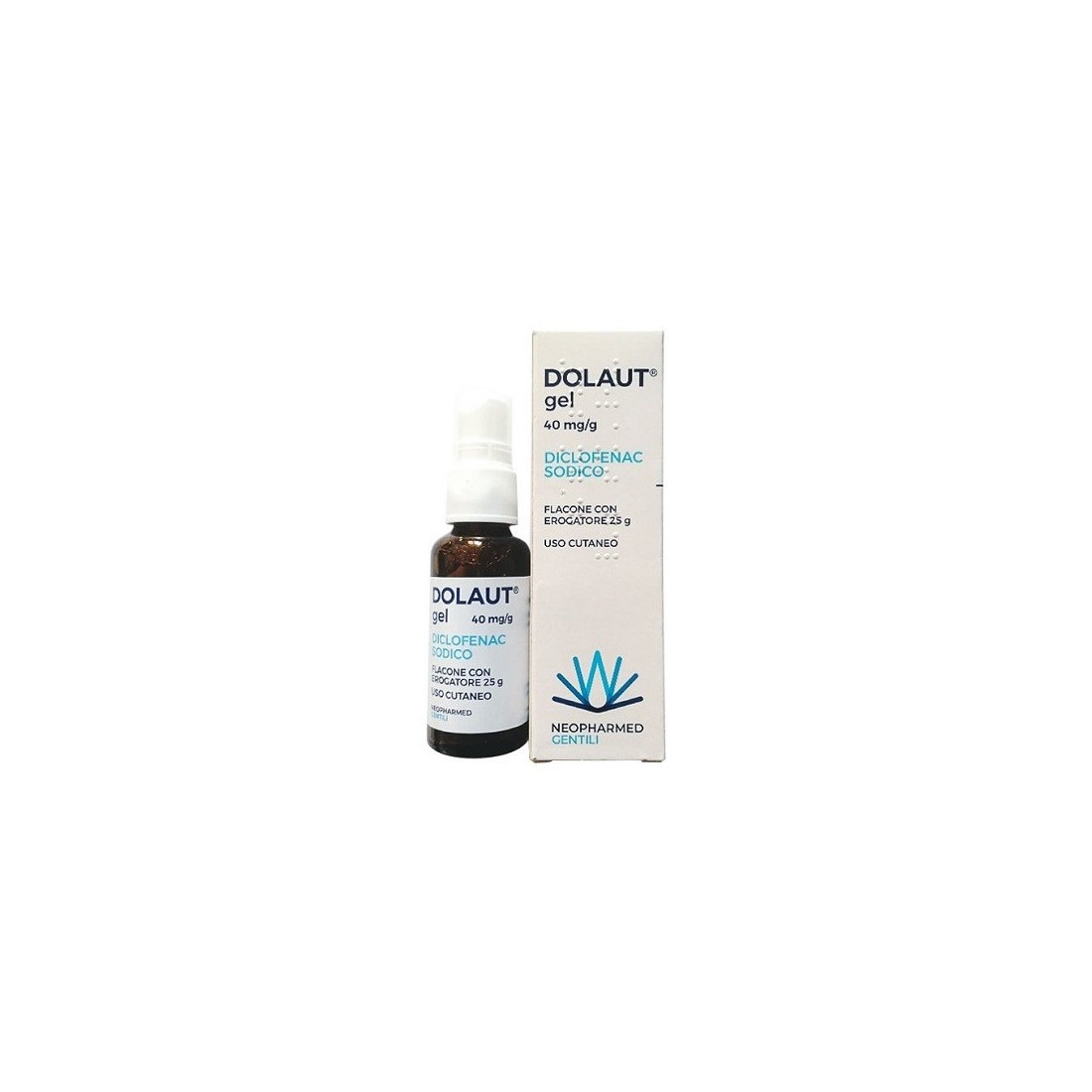 DOLAUT GEL SPRAY FL 25G 4%