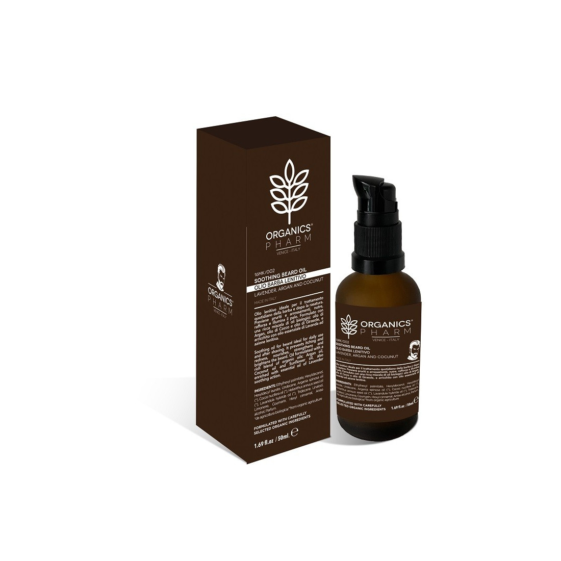 ORG PH SOOTHING BEARD OIL 50ML