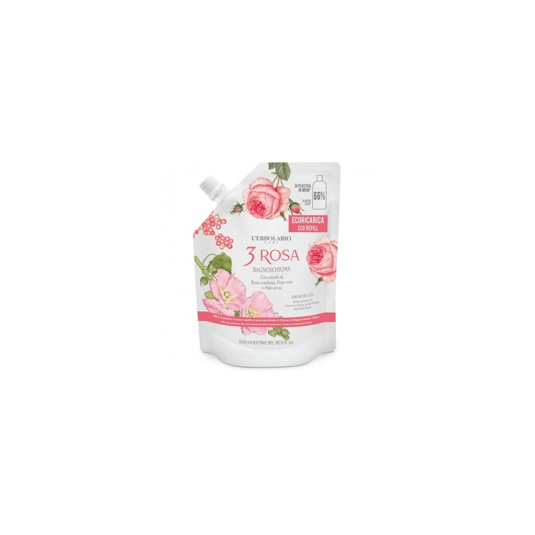 3 ROSA BAGNOSCHIUMA RICARICA ECO 500ML