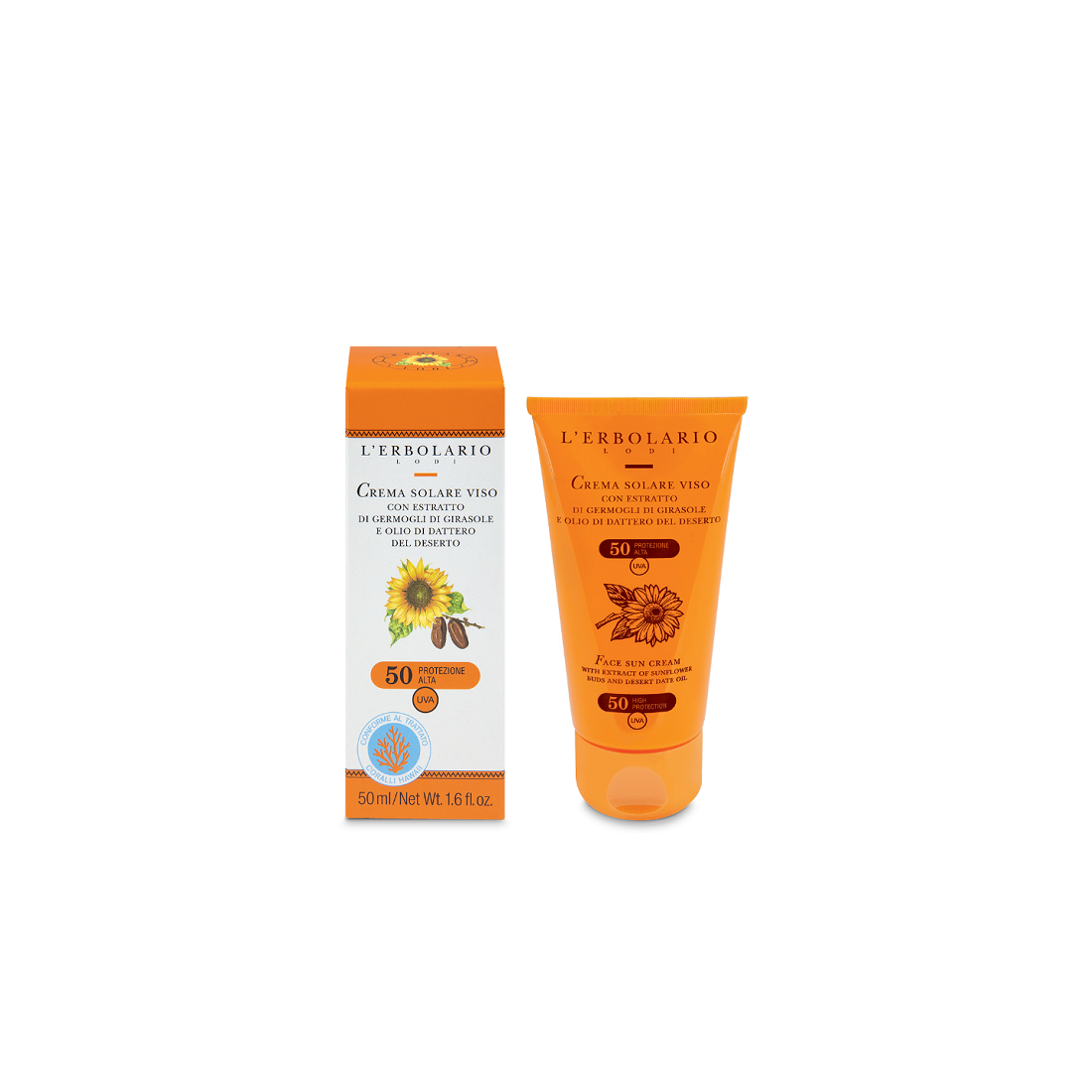 CREMA SOLARE VISO SPF50+ 50ML