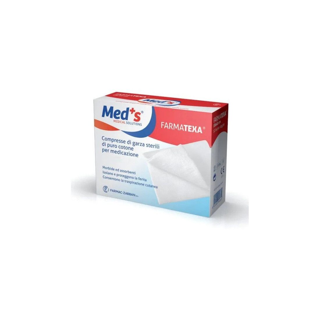 GARZA MEDS 2/8 10X10CM IN COTONE 100PZ