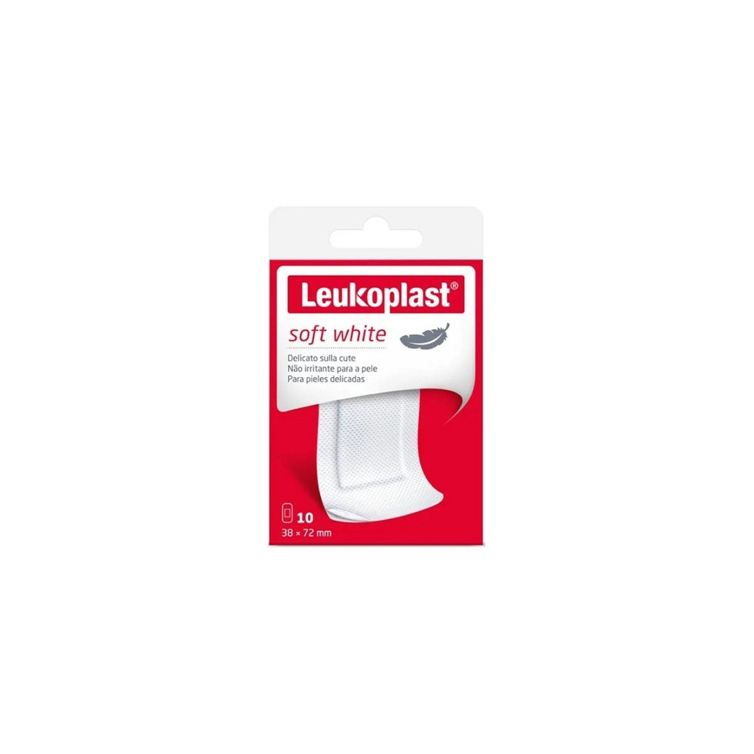 LEUKOPLAST SOFT WHITE72X38 10P