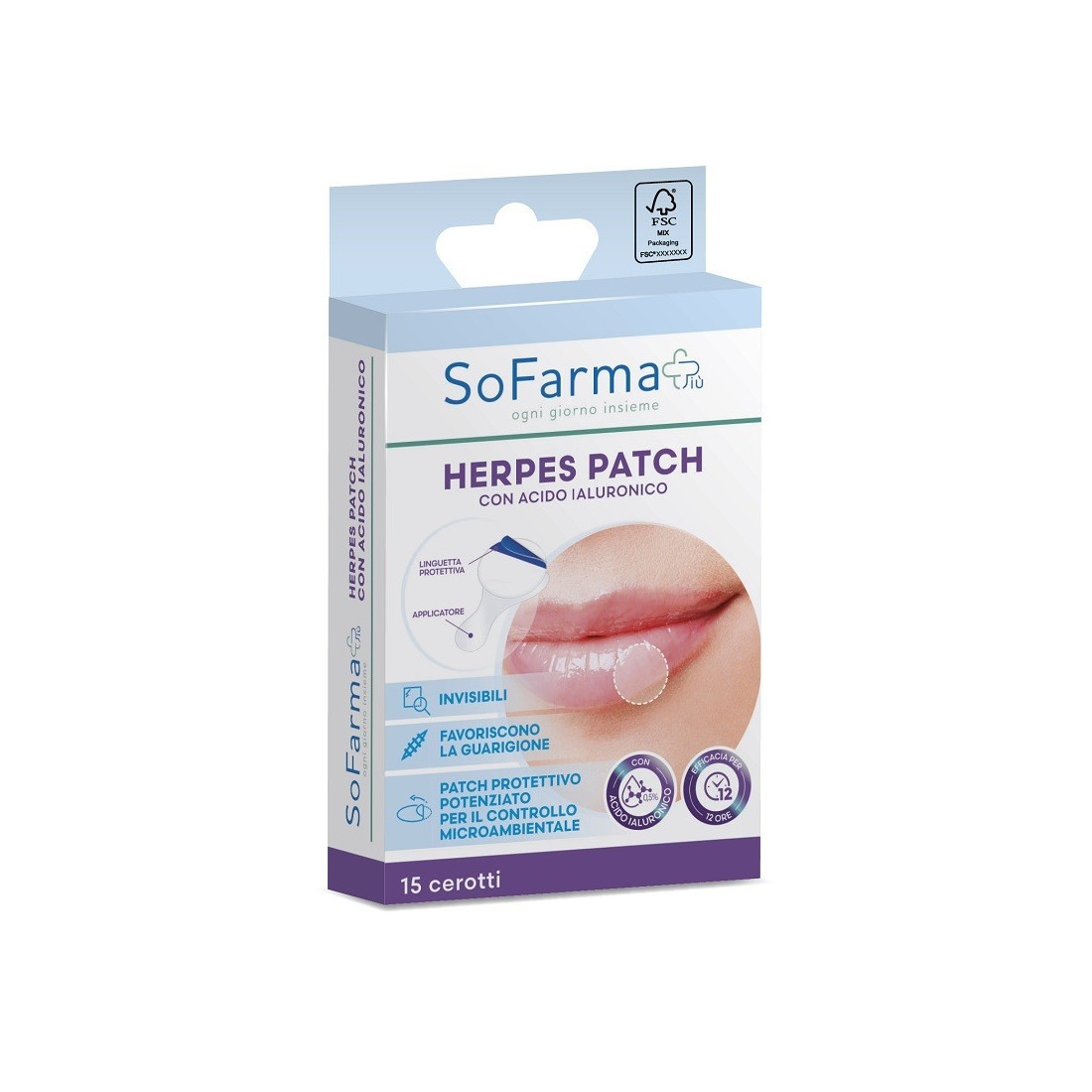 HERPES PATCH ON THE SKIN'