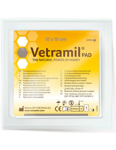 VETRAMIL PAD GARZA 10X10CM 5PZ