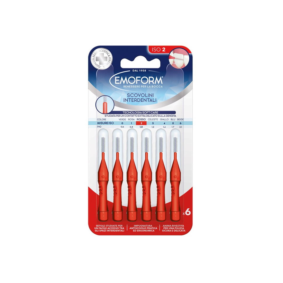 EMOFORM SCOVOLINO ISO 2 ROSSO