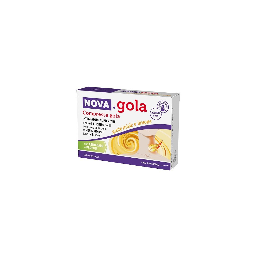 NOVA GOLA MIELE LIMONE 20CPR