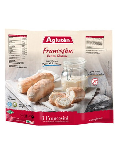 AGLUTEN FRANCESINO 3X75G