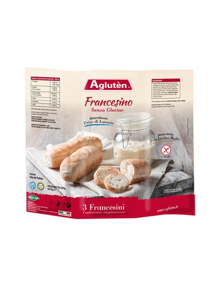 AGLUTEN FRANCESINO 3X75G