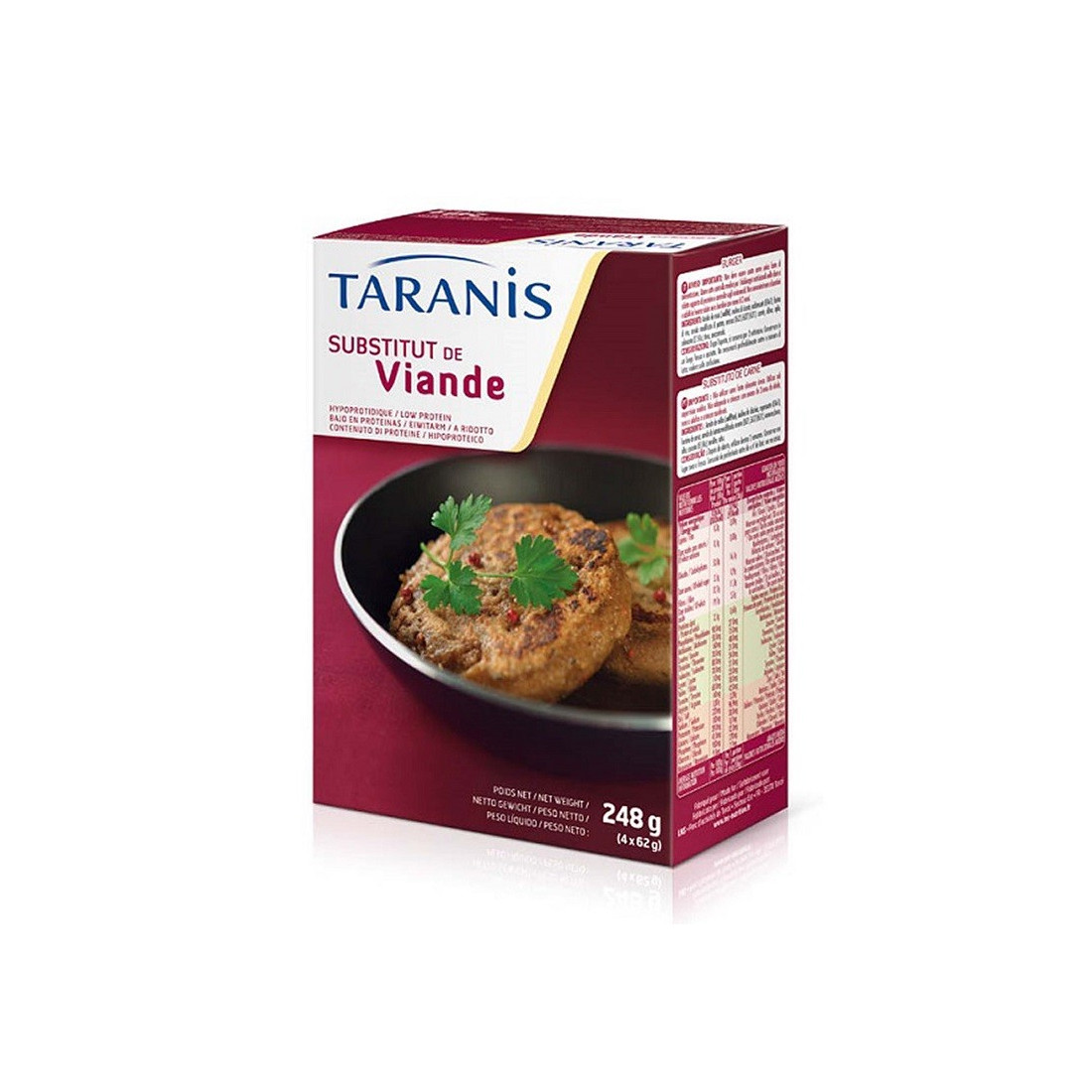 TARANIS BURGER SOST CARNE4X62G