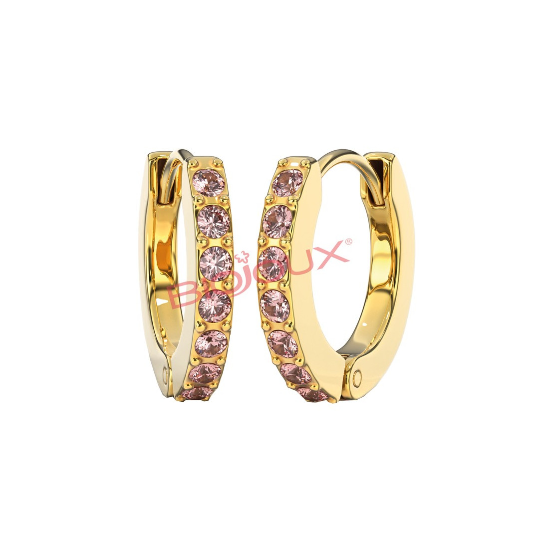 BJT728 PINK EARRINGS CRYS GP