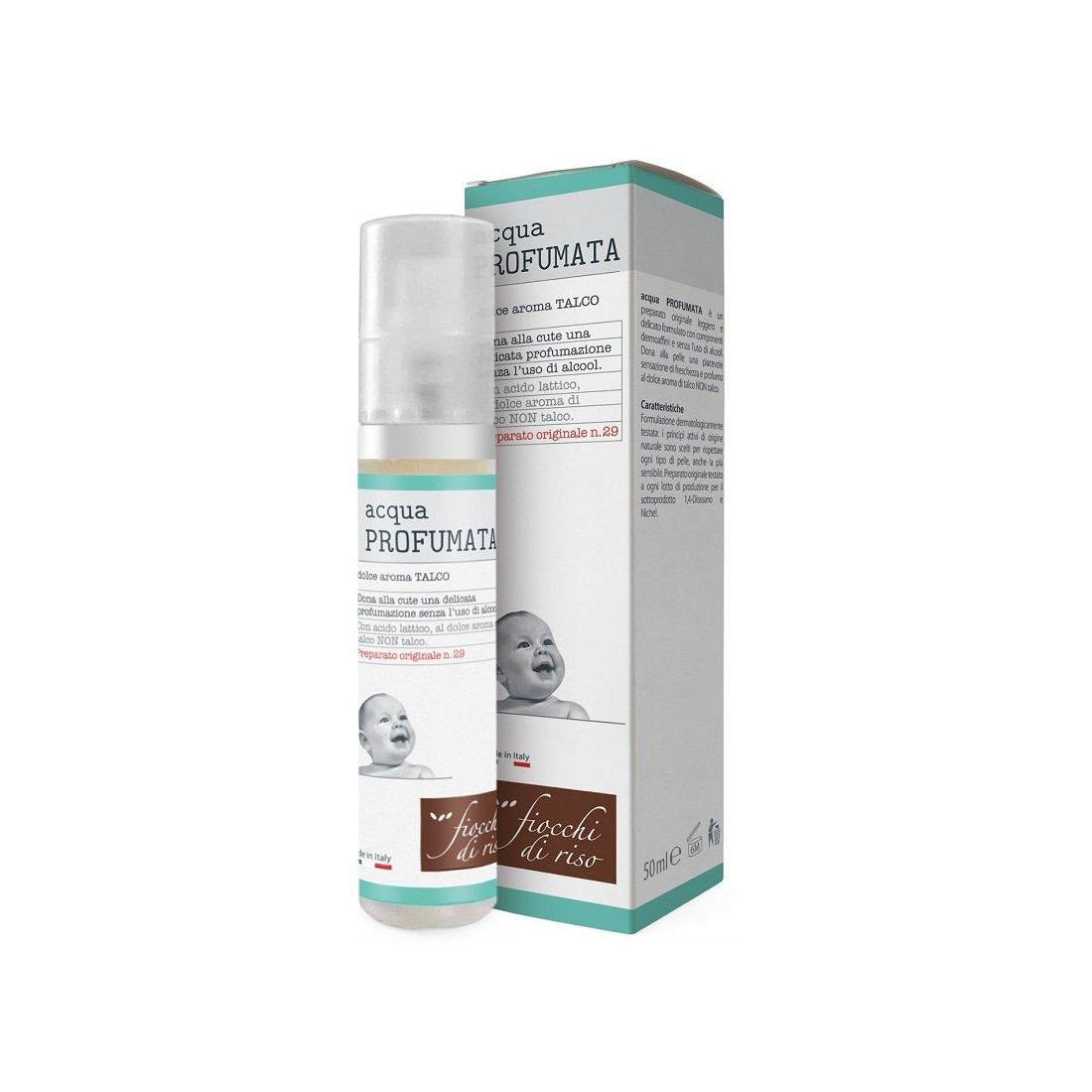 ACQUA PROFUMATA RINFRESCANTE 50ML FIOCCHI DI RISO
