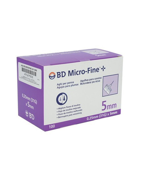 BD MICROFINE AGO G31 5MM 100PZ