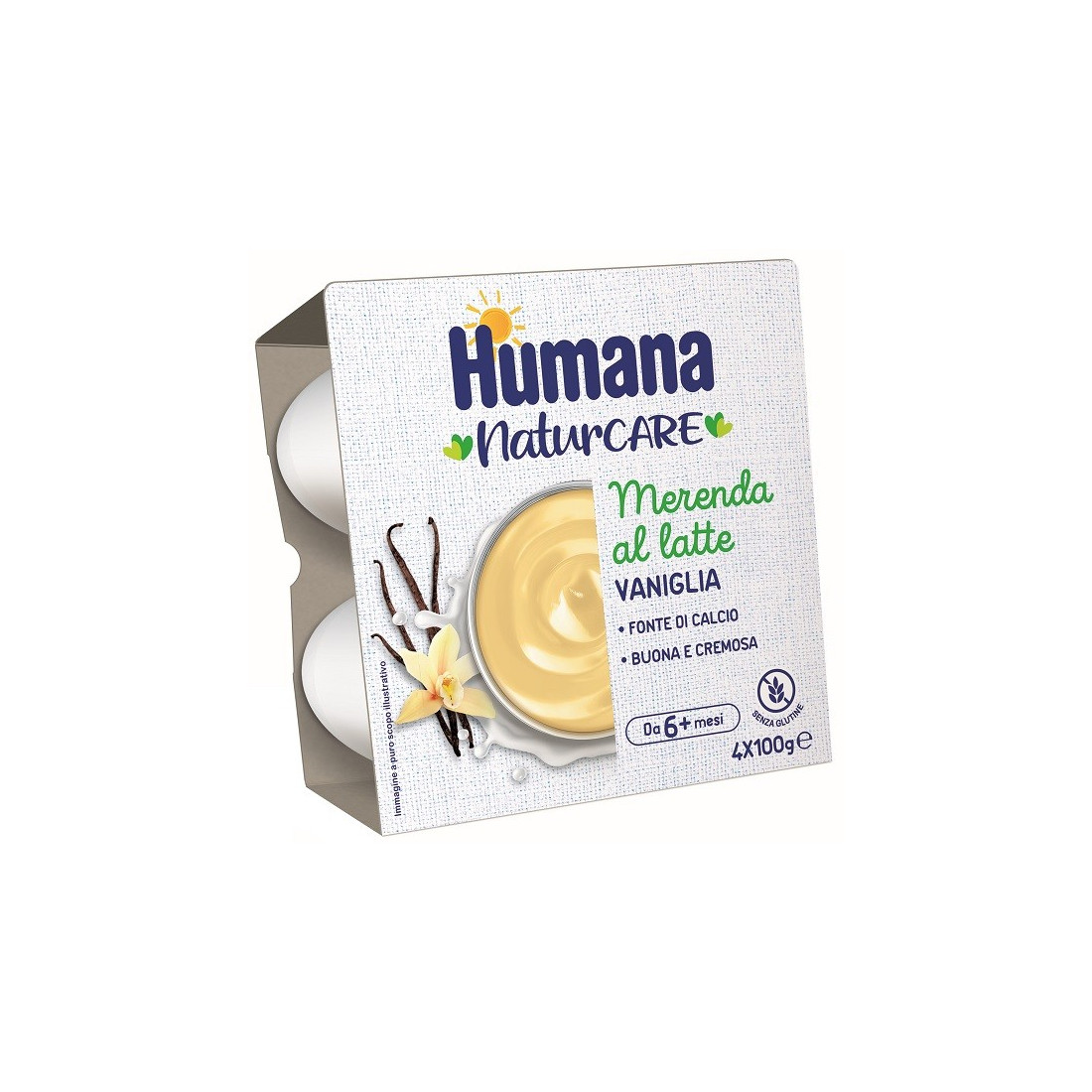 HUMANA MERENDA VANIGLIA 4X100G
