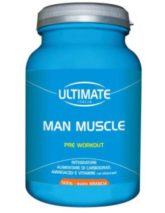 ULTIMATE MAN MUSCLE PRE WORKOUT GUSTO ARANCIO