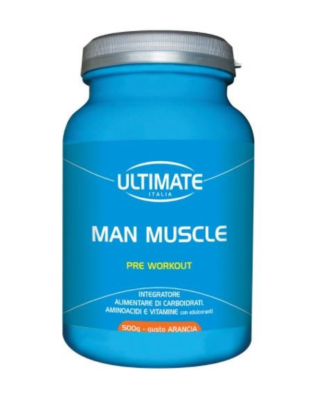 ULTIMATE MAN MUSCLE PRE WORKOUT GUSTO ARANCIO