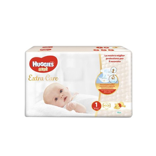 HUGGIES EXTRA CARE GR 1 40PZ