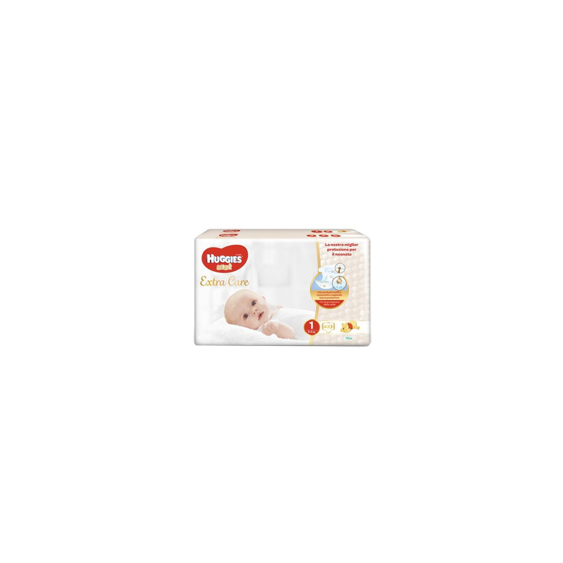 HUGGIES EXTRA CARE GR 1 40PZ