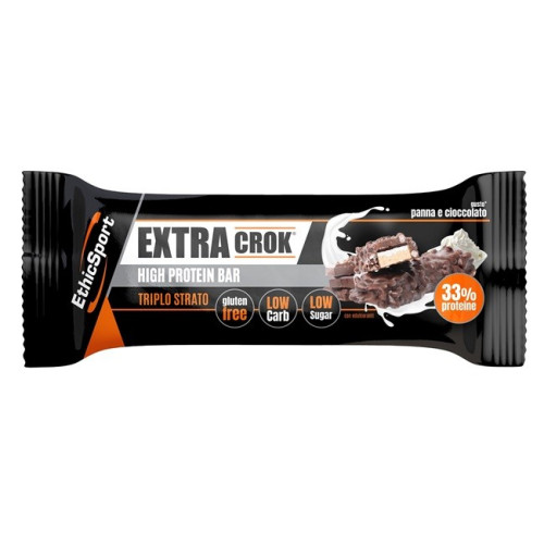 Croccante and Creamy Proteic Bar with Cream and Chocolate - 33% Protein for Muscle Recovery