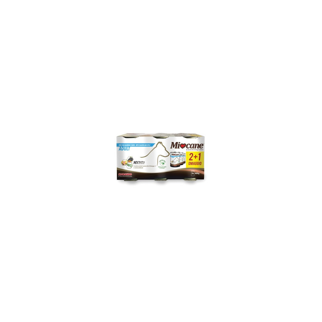 MIOCANE PATE' TRIS SALM/FARRO