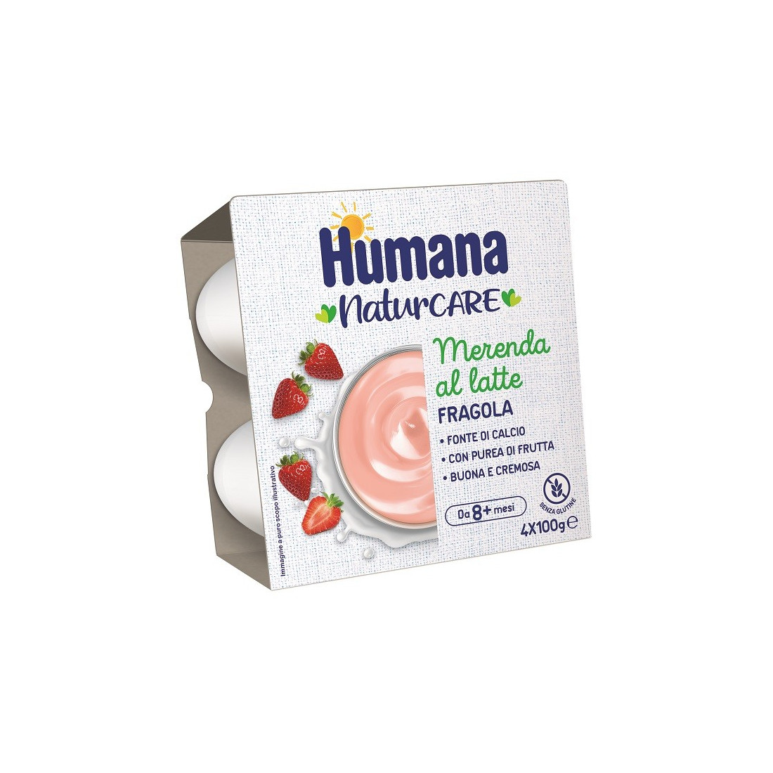 HUMANA MERENDA FRAGOLA 4PZ
