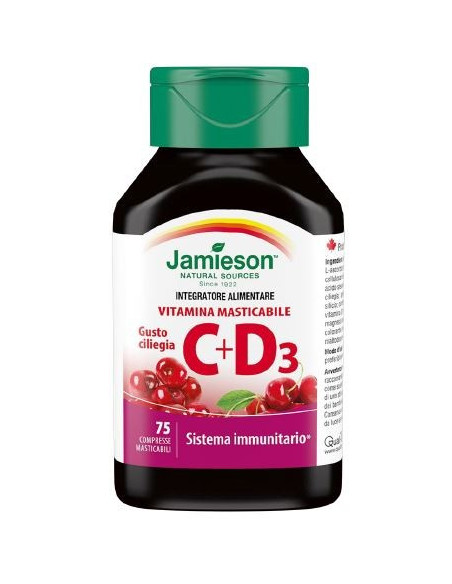 JAMIESON VITAMINA C500+D 75CPR