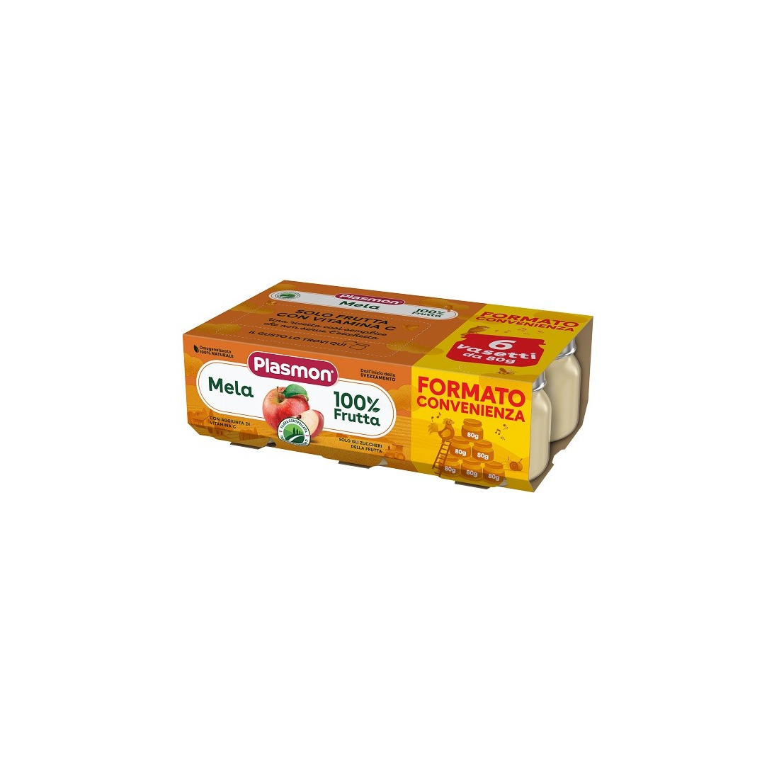 PLASMON OMOG MELA 6X80G