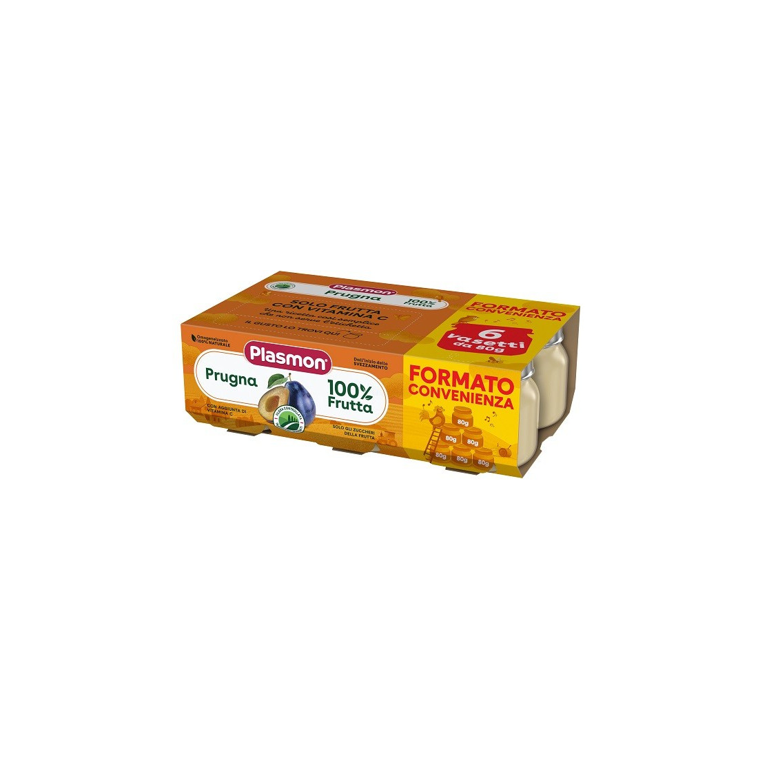 PLASMON OMOG PRUGNA 6X80G