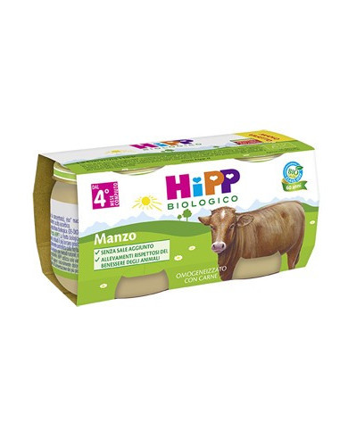 HIPP BIO OMOG MANZO 2X80G