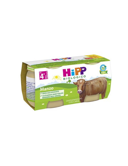 HIPP BIO OMOG MANZO 2X80G
