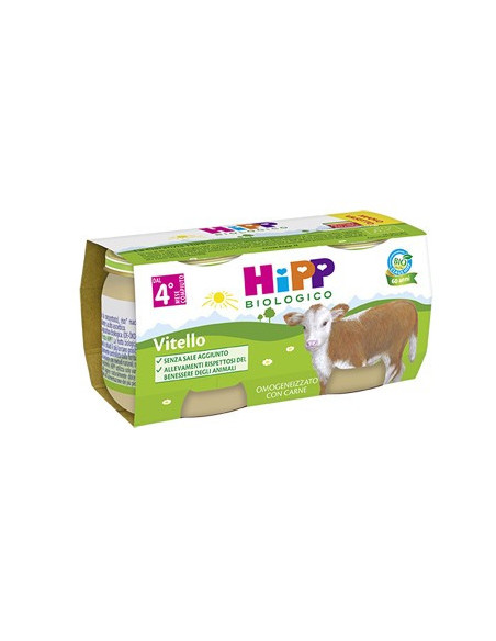 HIPP BIO OMOG VITELLO 2X80G