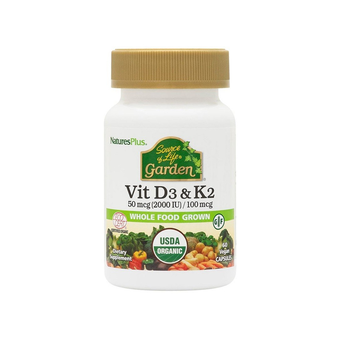 VITAMIN D3 & K2 50MCG 60CPS