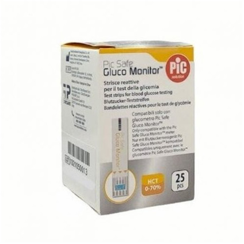 PIC STRISCE GLUCO MONITOR 25PZ