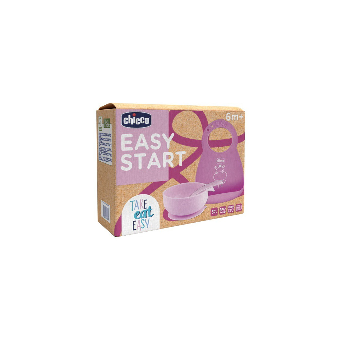 CHICCOSET PAPPA SIL 6M+ ROSA