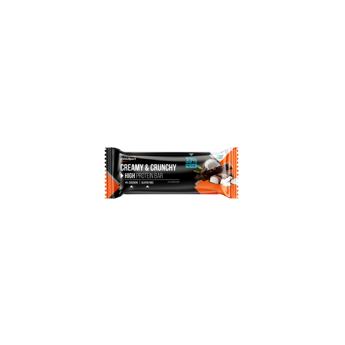 BARRETTA PROTEICA ETICHSPORT CREAMY&CRUNCHY FONDENTE-COCCO