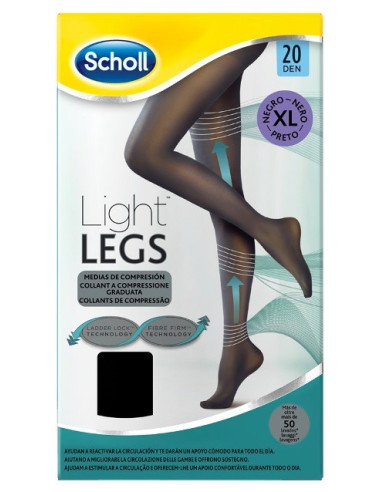 SCHOLL LIGHTLEGS20 DEN XL NERO