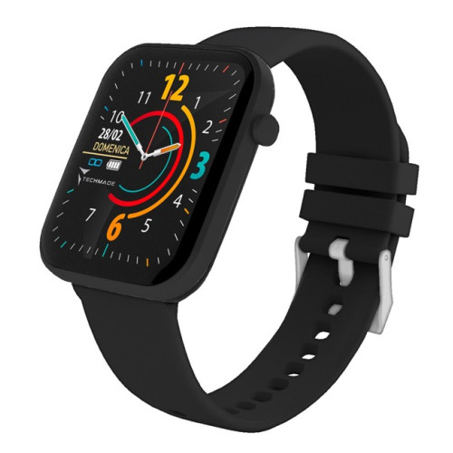 THE SMARTWATCH IS TOTALLY BLACK